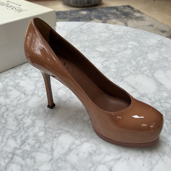 YSL NEW. Tribute 2 Platform Pumps. 37.5 - Picture 6 of 12